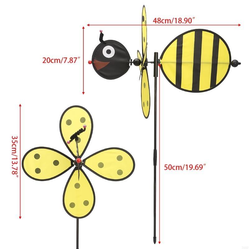 Kids Yard Toys - 76HF duża pszczoła wiatrak Whirligig wiatraczek