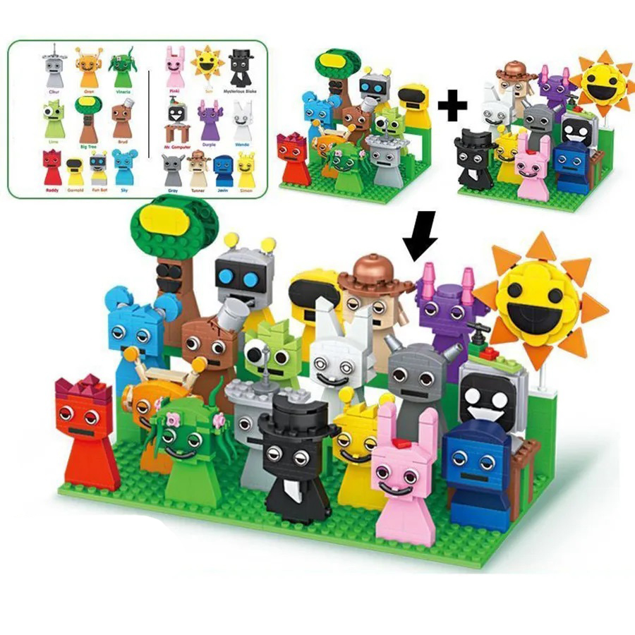 Kids Toys Easter - 9 szt. Figurki MOC Klocki Zestaw