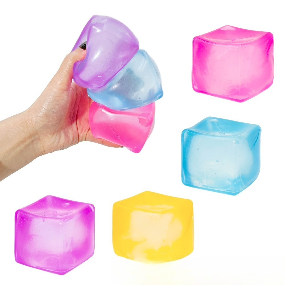 Kids Toys Easter - Miękkie kostki lodu - zabawki antystresowe,