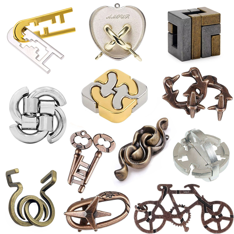 Kids Toys Very - Zestaw 3 sztuk metalowych łamigłówek do