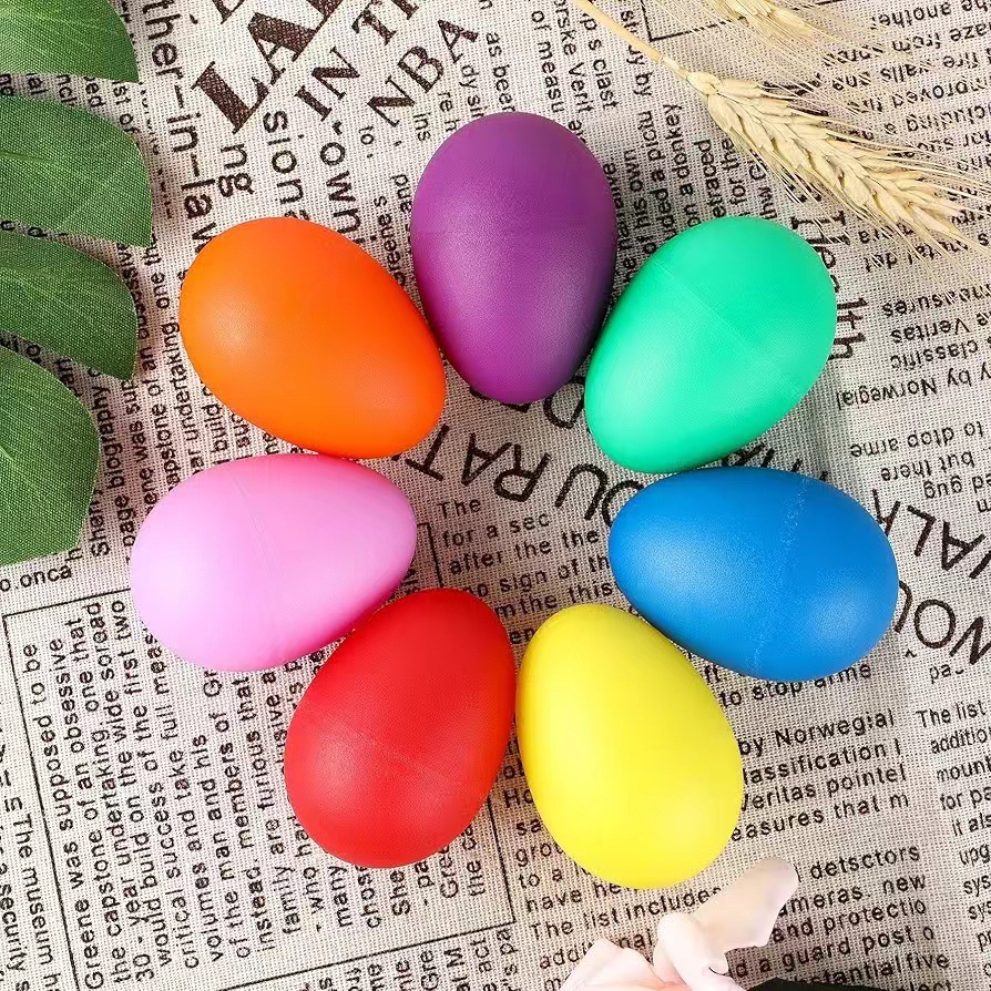 Kids Toys Easter - 2 szt. Jajka muzyczne plastikowe instrumenty