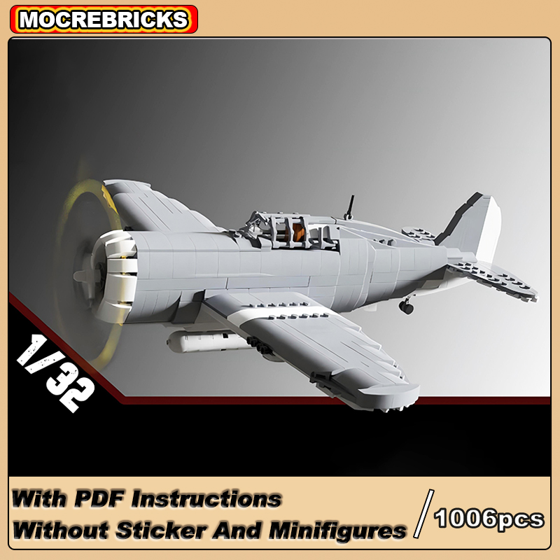 Top Kids Xmas Toys - Wojskowy bombowiec bojowy P-47 Thunderbolt WW2