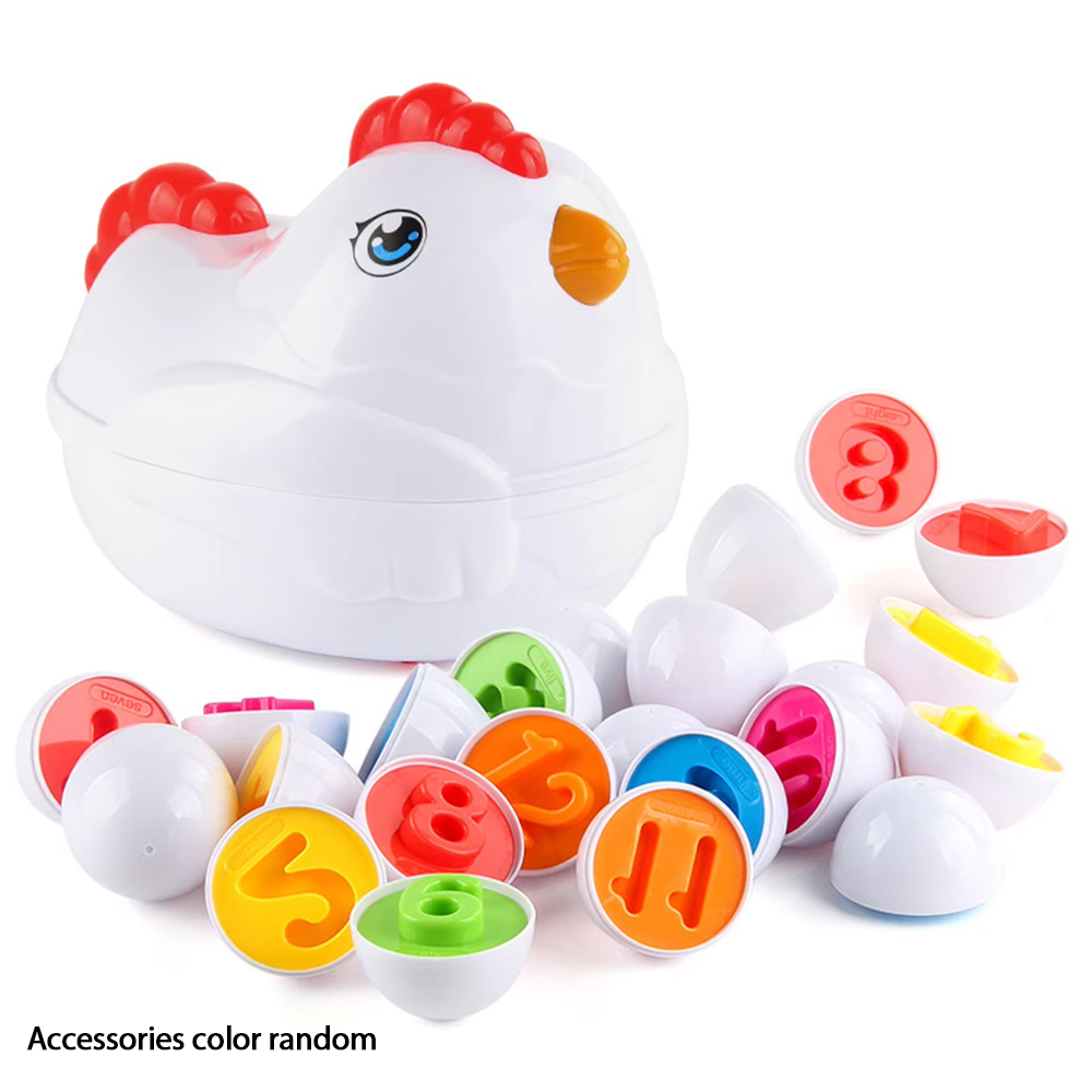Kids Toys Easter - 12 pasujących jajek Montessori Sensoryczne zabawki