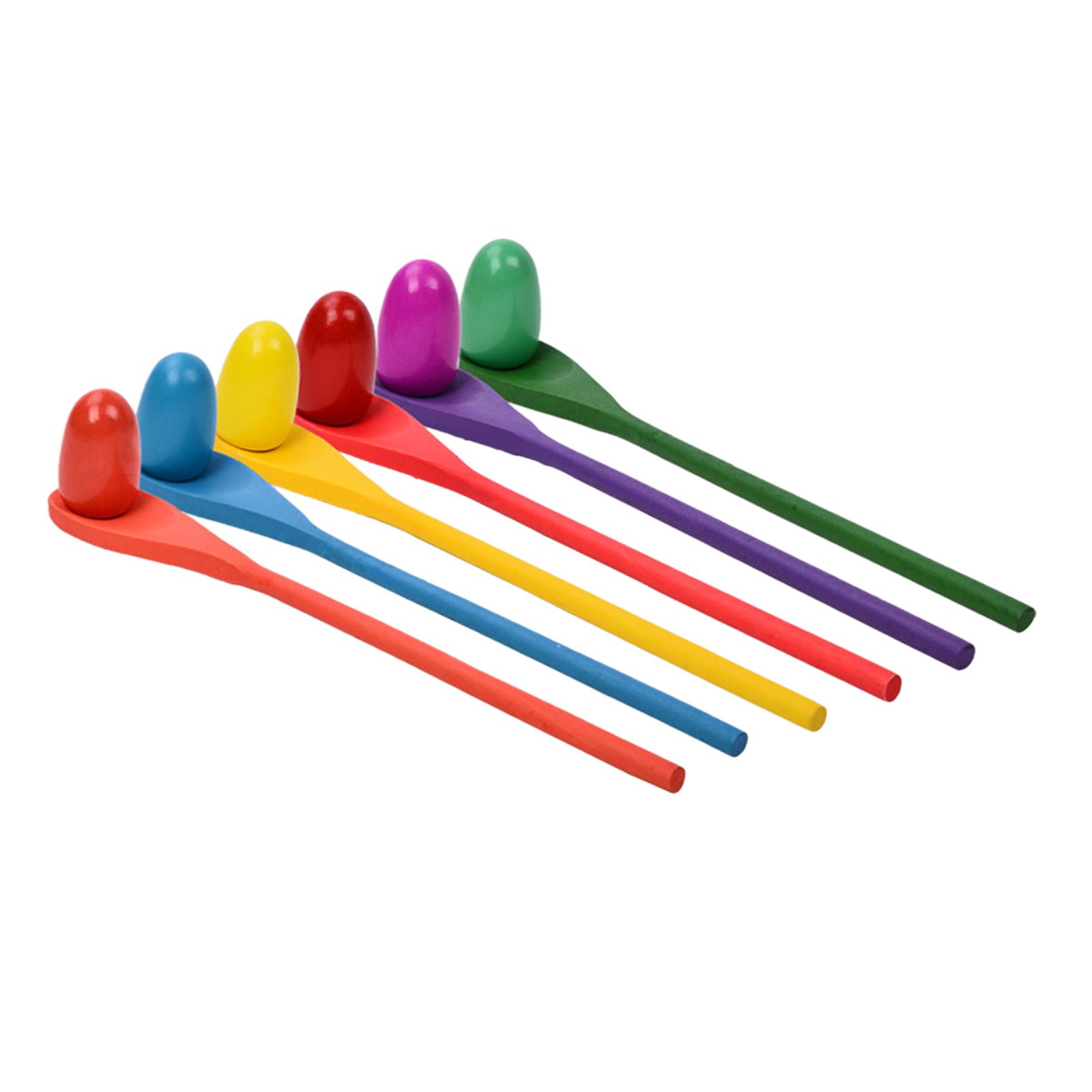 Kids Yard Toys - 6 Sztuk Łyżeczek do Jajek Gra