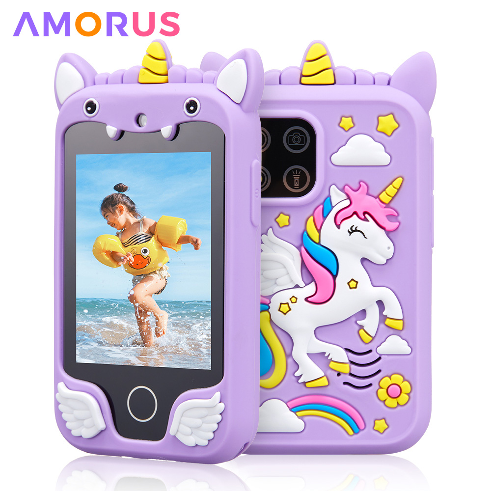 Kids Toys Smartphone - Dziecięcy smartfon muzyczny Zabawki Kreskówka Jednorożec