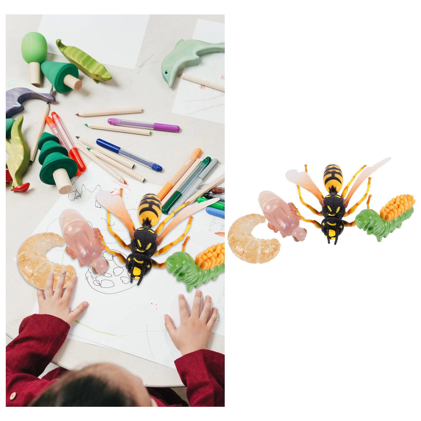 Kids Toys Cycle - Figurki owadów dla dzieci, realistyczne modele