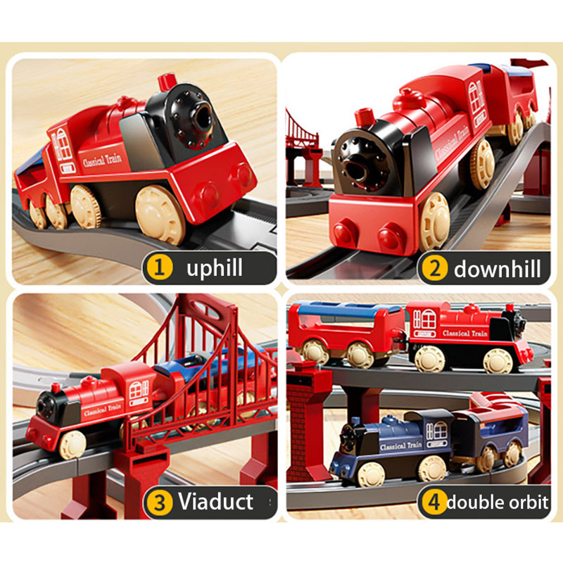 44 elementy/zestaw Elektryczny – Toy Train Track Set recenzja i cena