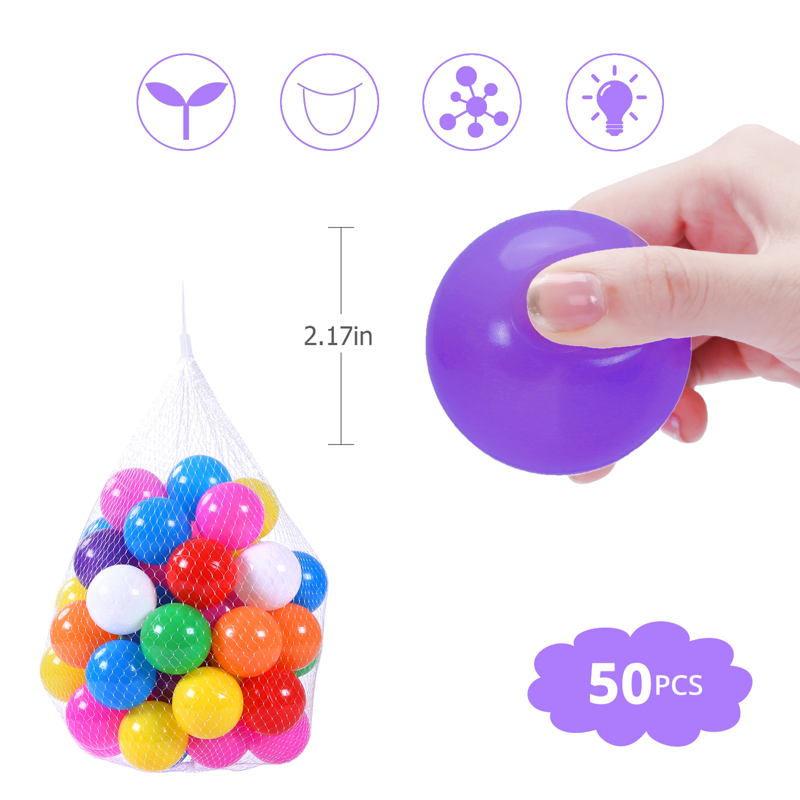 Piłeczki do basenu z plastiku  – Kids Toys Under 50 recenzja i cena