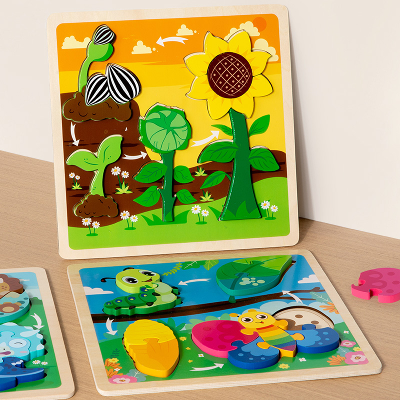 Drewniane puzzle 3D dla dzieci – Kids Toys Cycle recenzja i cena