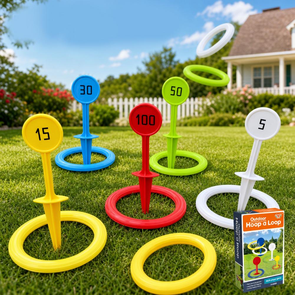 Zestaw do gry w rzucanie obręc – Kids Yard Toys recenzja i cena