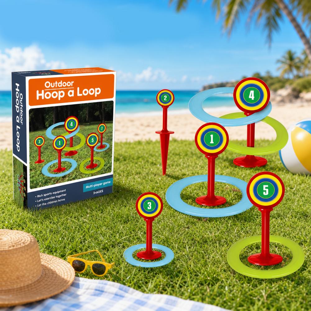 Zestaw do gry w rzucanie obręc – Kids Yard Toys recenzja i cena