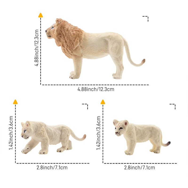 6 sztuk imitacja białego lwa r – Kids Toys Under $5 recenzja i cena