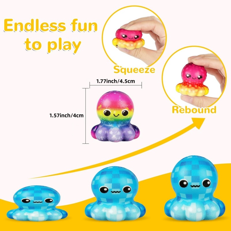 6/12 szt. Ośmiornice - powolne – Kids Toys Easter recenzja i cena